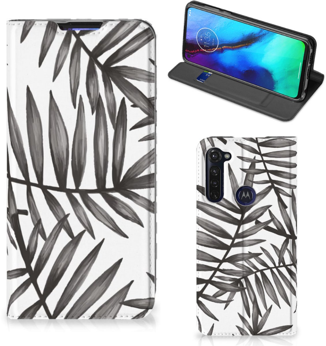 Motorola Moto G Pro Smart Cover Leaves Grey