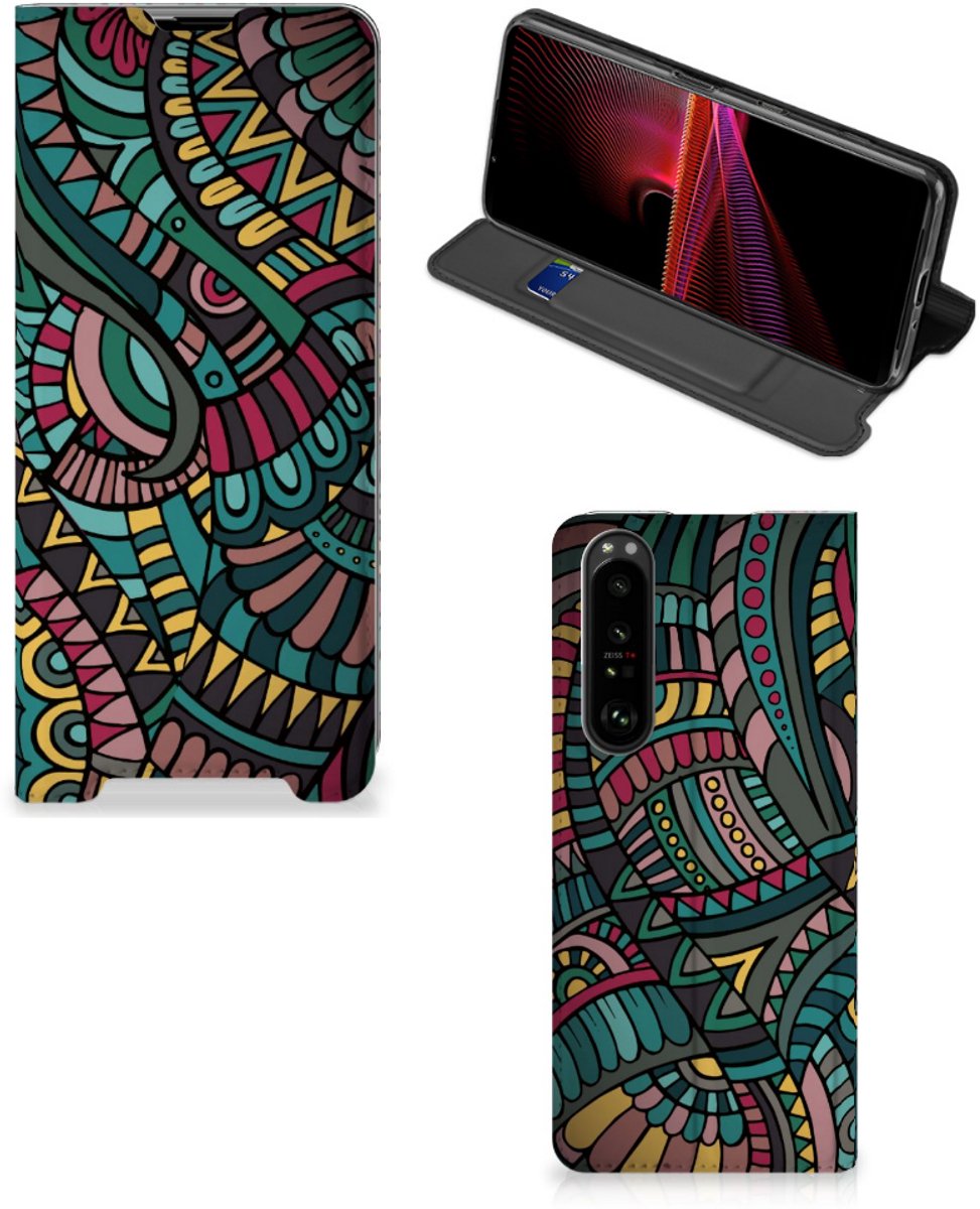 Sony Xperia 1 III Hoesje met Magneet Aztec