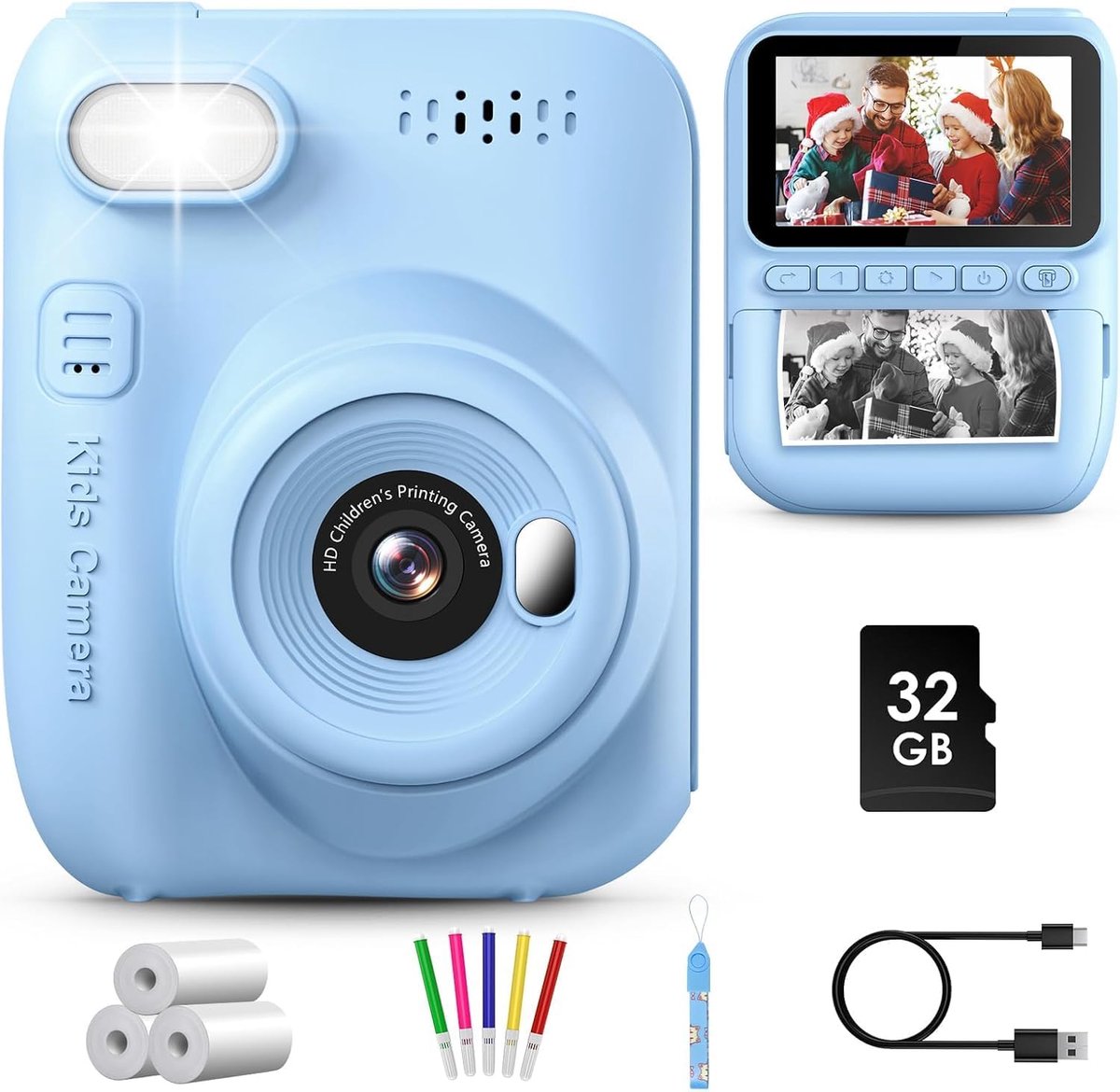 Kindercamera met 3,0 inch scherm en 1080P resolutie - Digitale instantcamera voor kinderen