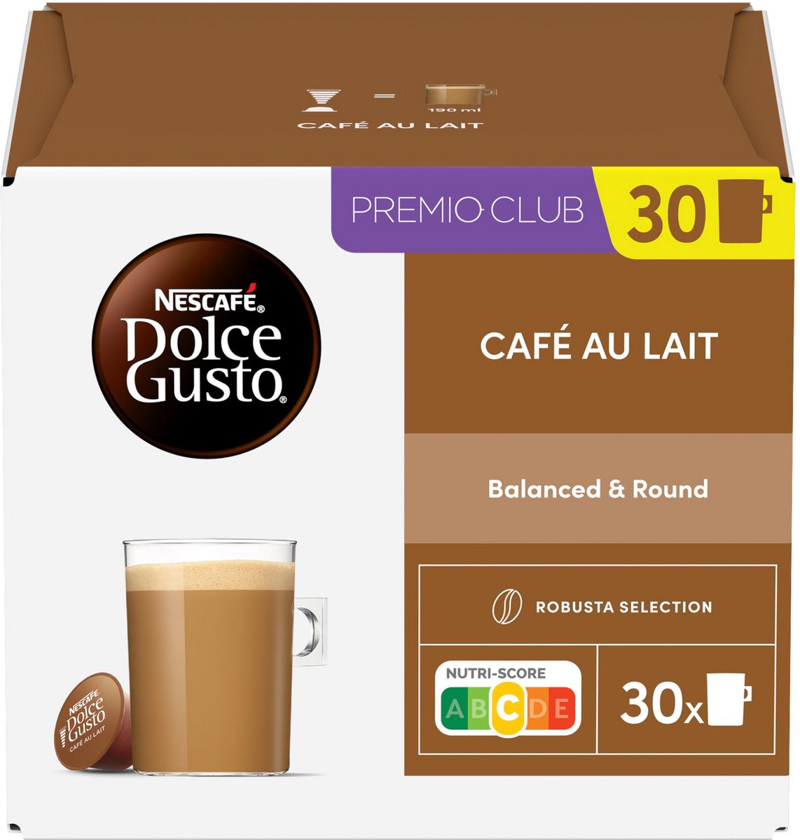 Nescafé Dolce Gusto capsules Café au Lait - 90 koffiecups voor 90 koppen koffie thumbnail 2