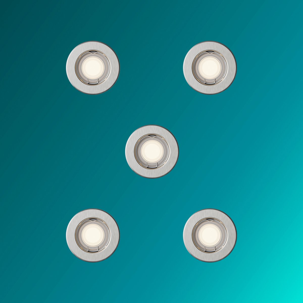 Philips Hue Peridot Set van 5 Inbouwspots (Nikkel) - Rond - Niet Richtbaar - GU10 - Warmwit Licht - Incl. Hue Dimmer Switch - Hue White – foto 2