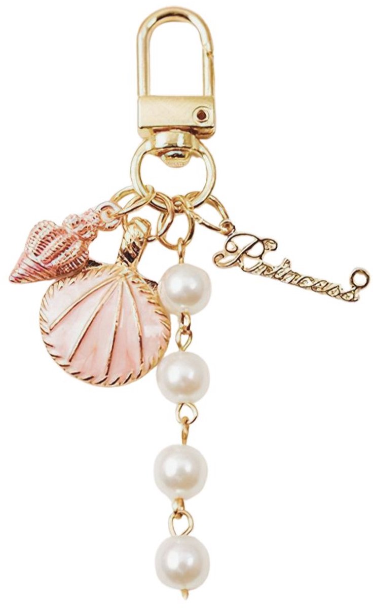 Ainy - Schelp Roze Keychain | Sleutelhangers voor kinderen en volwassenen | auto sleutelhouder speelgoed accessoires | cadeau voor vrouwen