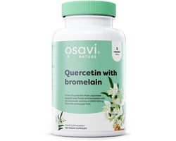 Quercetine met Bromelaïne – 120 Vegan Capsules – FlaviPure® Sophora Japonica – 500 mg Quercetine & 200 mg Bromelaïne – Glutenvrij - Osavi