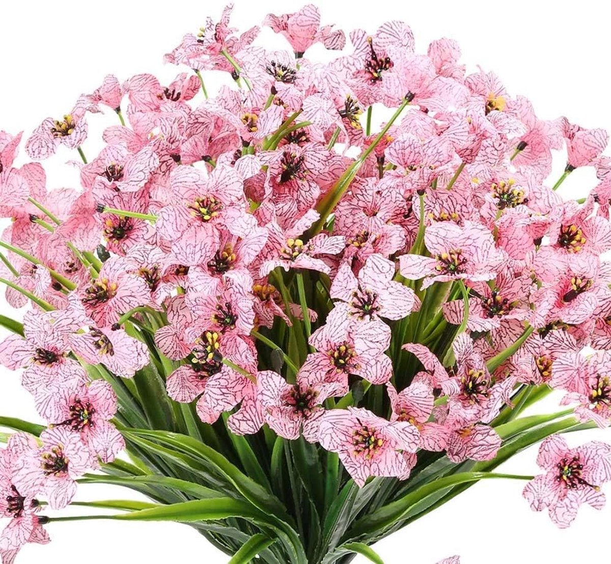 Kunstmatige Valse Bloemen - 6 Stuks - Gele en Groene Kunststof Planten voor Woondecoratie 