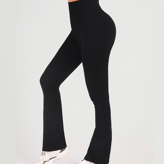 Flared Hoge Taille Yogabroek voor Dames - Onzichtbare Scrunch Butt Leggings, Push-Up Gymlegging — afbeelding 4