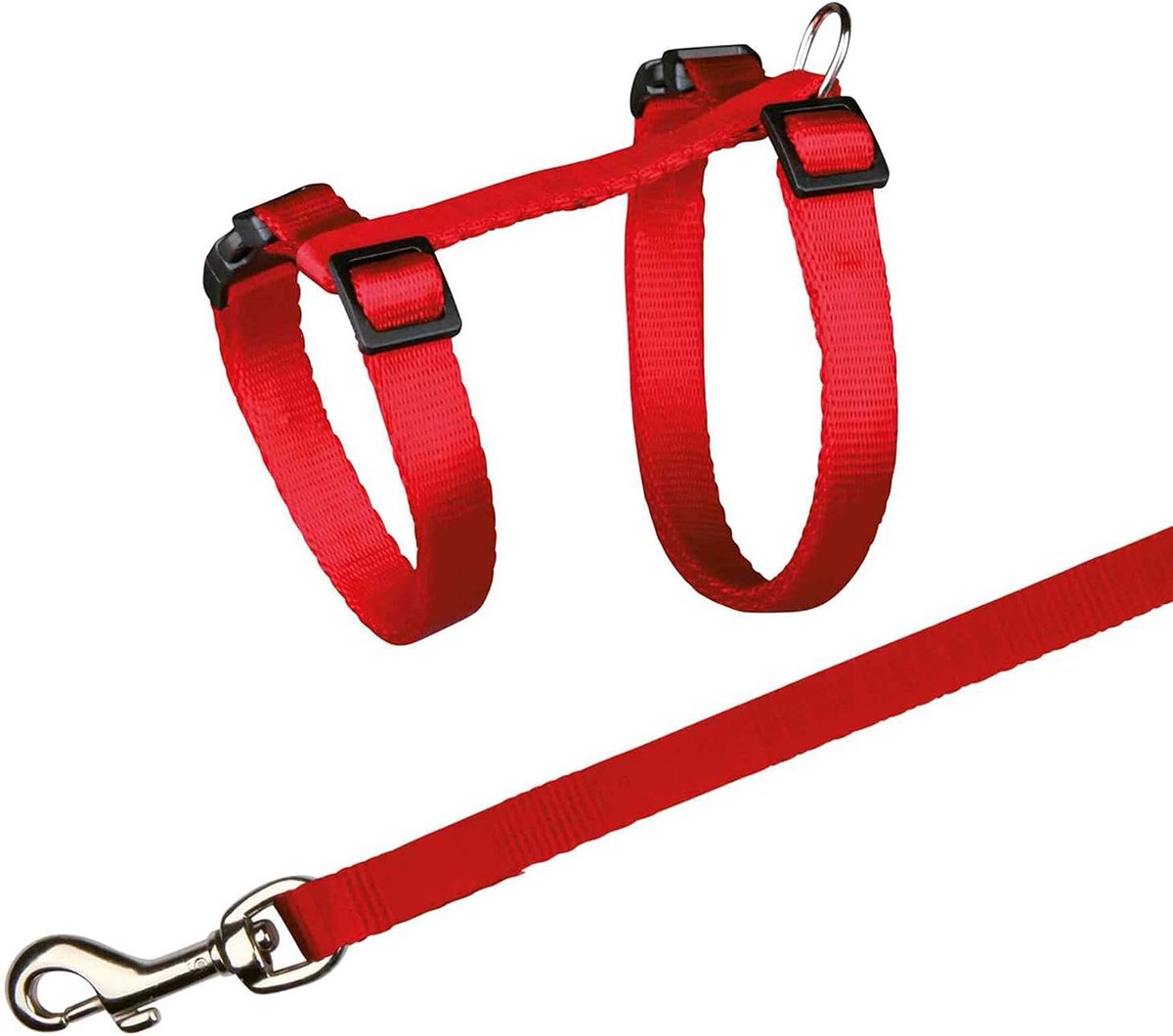 Katzengeschirr met Leine - Verstelbaar Nylon Harnas voor Katten (27-45 cm)