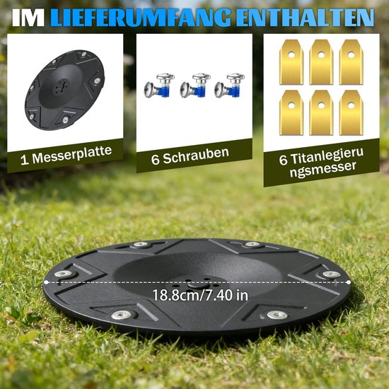 13 stuks Accessoires voor robotmaaier - geschikt voor DREAME A1 / A1 Pro / A2 & MOVA 600 / 600 KIT / 1000 - onkruid - grasmaaier draaiplateau - robotmaaier messen van Merkloos	 — afbeelding 4
