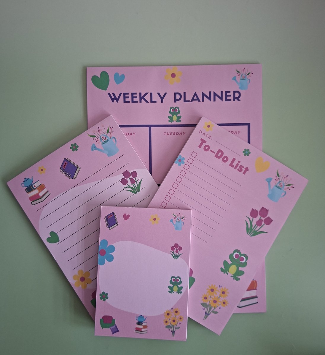 4 Delige Weekplanner Set.