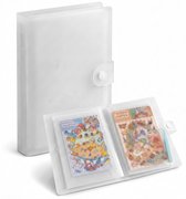 Ainy - Scene Sticker Transparante Organizer | A5 Formaat Stickerboek Volwassenen met Sluiting | Verzamelmap met 20 Dubbelzijdige Hoezen (40 Vakken) | Opbergmap & Insteekmap voor Vakantieboek, Stickers, Foto's & Kaarten