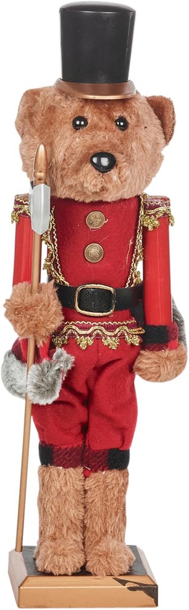 Kerst Teddybeer Notenkraker Soldaat Decoratie 38cm