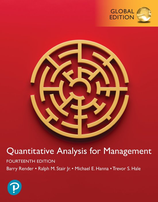 Quantitative Analysis for Management, Global Edition - cover