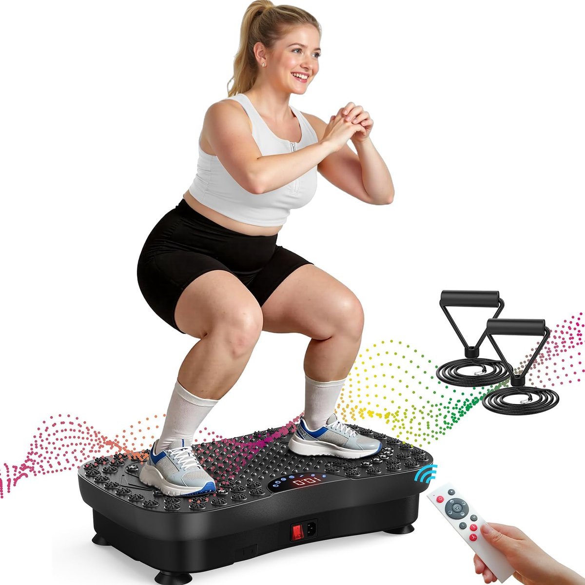 Trillingsplaat voor Fitness en Lymfedrainage - Compacte Oefenmachine voor Thuis