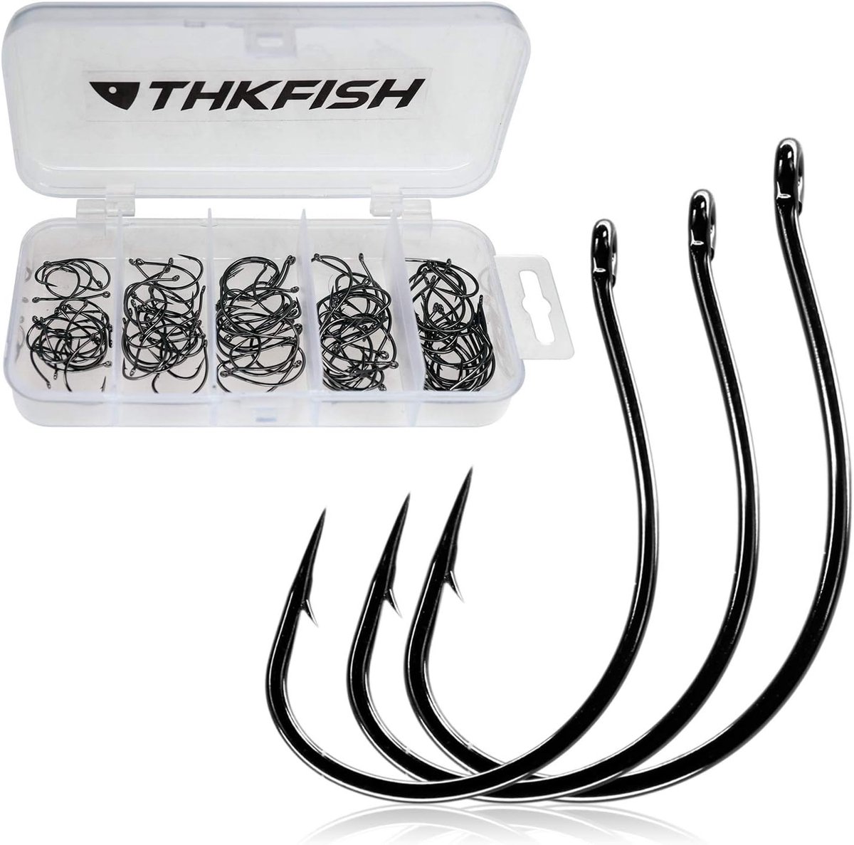 50/100/250/500 stuks Vistuigen Set - Offset Worm Haken voor Dropshot Vissen