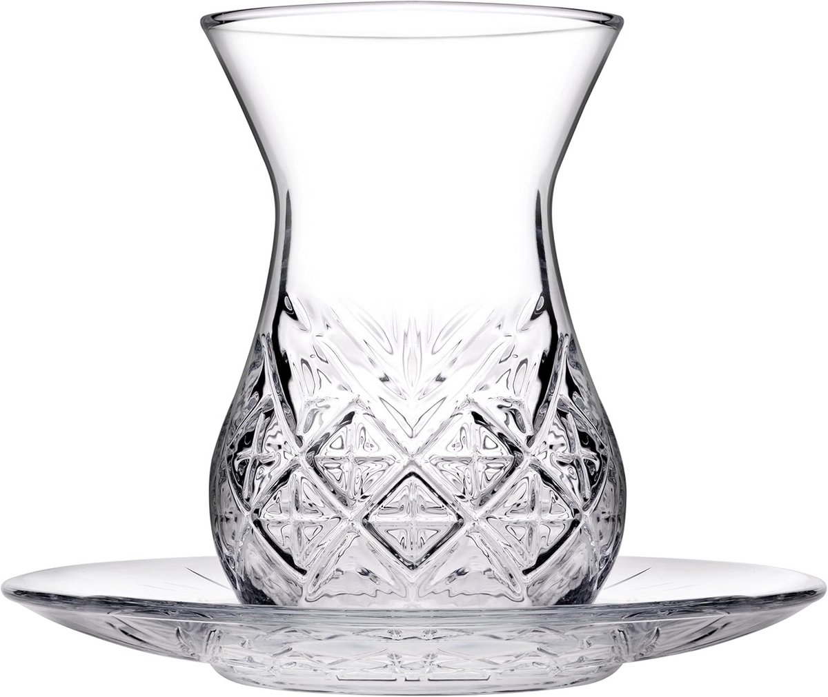 Tijdloos Theeglas met Schotel - 170ml
