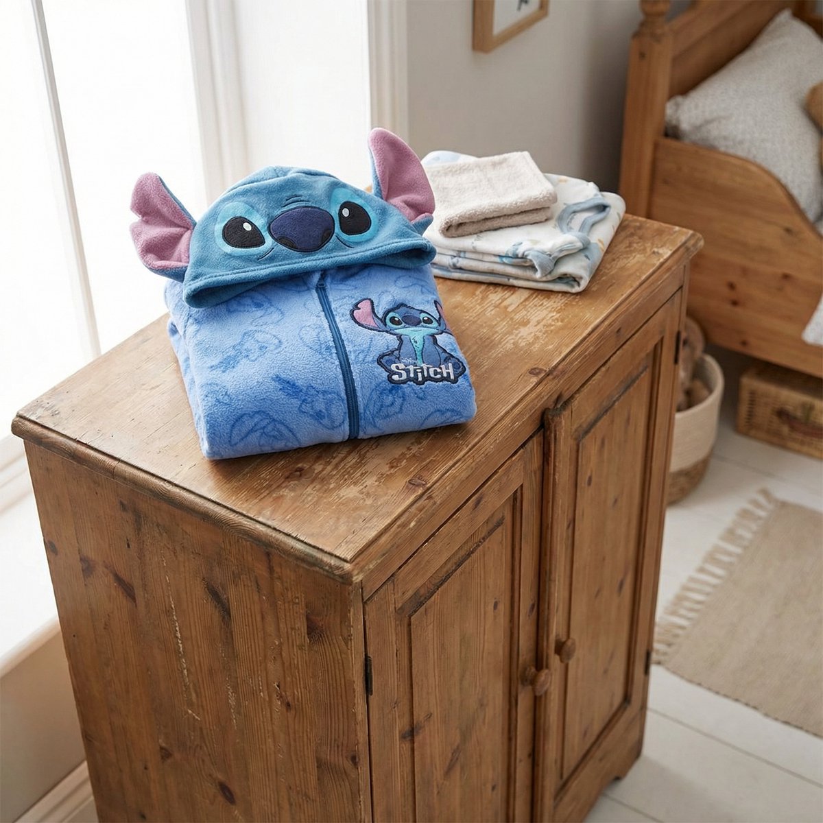 Lilo & Stitch Onesie - Maat 110/116- Polyester - Pyjama - Blauw — afbeelding 3