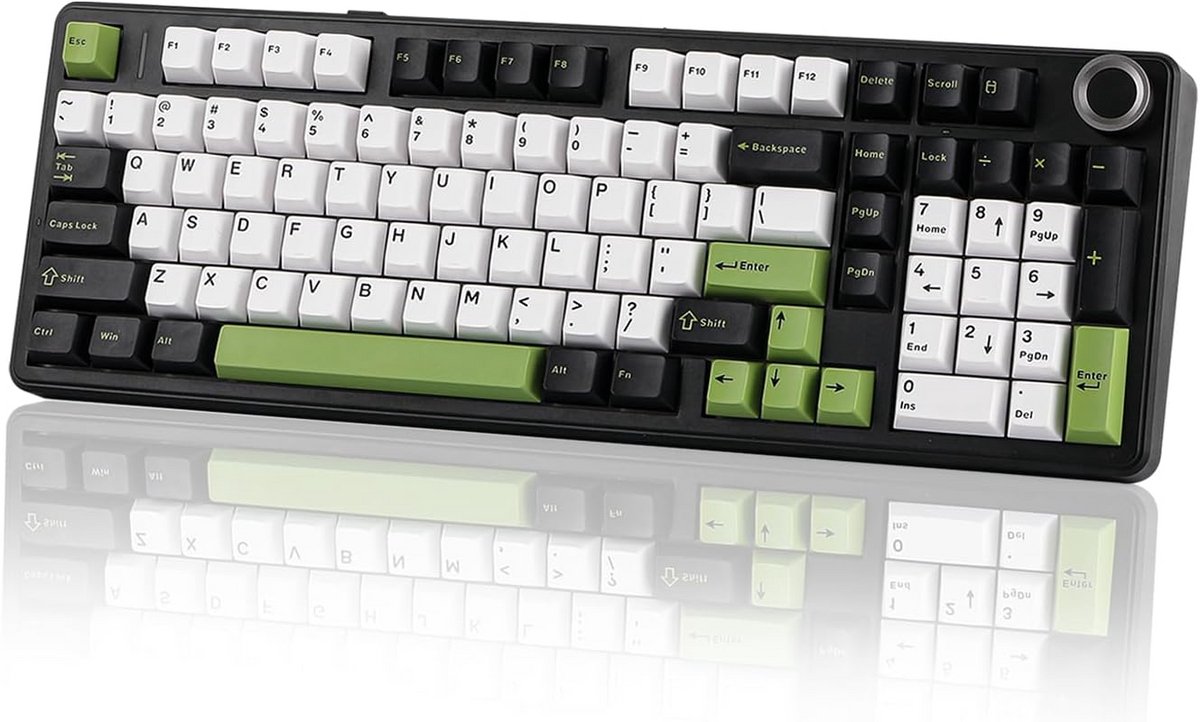 Draadloos Gaming Toetsenbord met 8000mAh, Hot Swappable en RGB Backlight