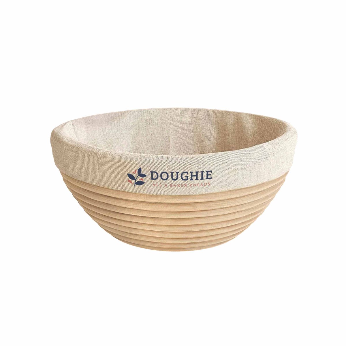 Doughie Rijsmand 23 CM - Inclusief Deegkleed - Perfect voor Zuurdesem Brood - Handgemaakt van Hoogwaardig Rotan - Luxe Afwerking