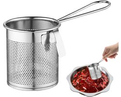 Noodle Basket, Noodle Strainer with Handle | Noodle Strainer Basket Spaghetti Strainer | Kitchen Pasta Foam with Handle, Blanching Basket, Fine Mesh Strainer for Straining
