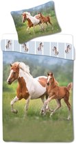 Microvezel dekbedovertrekset, kleurvast dekbedovertrek met leeuwen, 3-delig, met rits, beddengoedset voor slaapkamer, logeerkamer, tweepersoons (200 x 200 cm