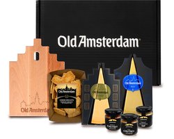Old Amsterdam Flavour Box - Kaaspakket - Borrelpakket - Cadeau Vader - Borrelbox - Borrelhapjes - Cadeau - Kaas