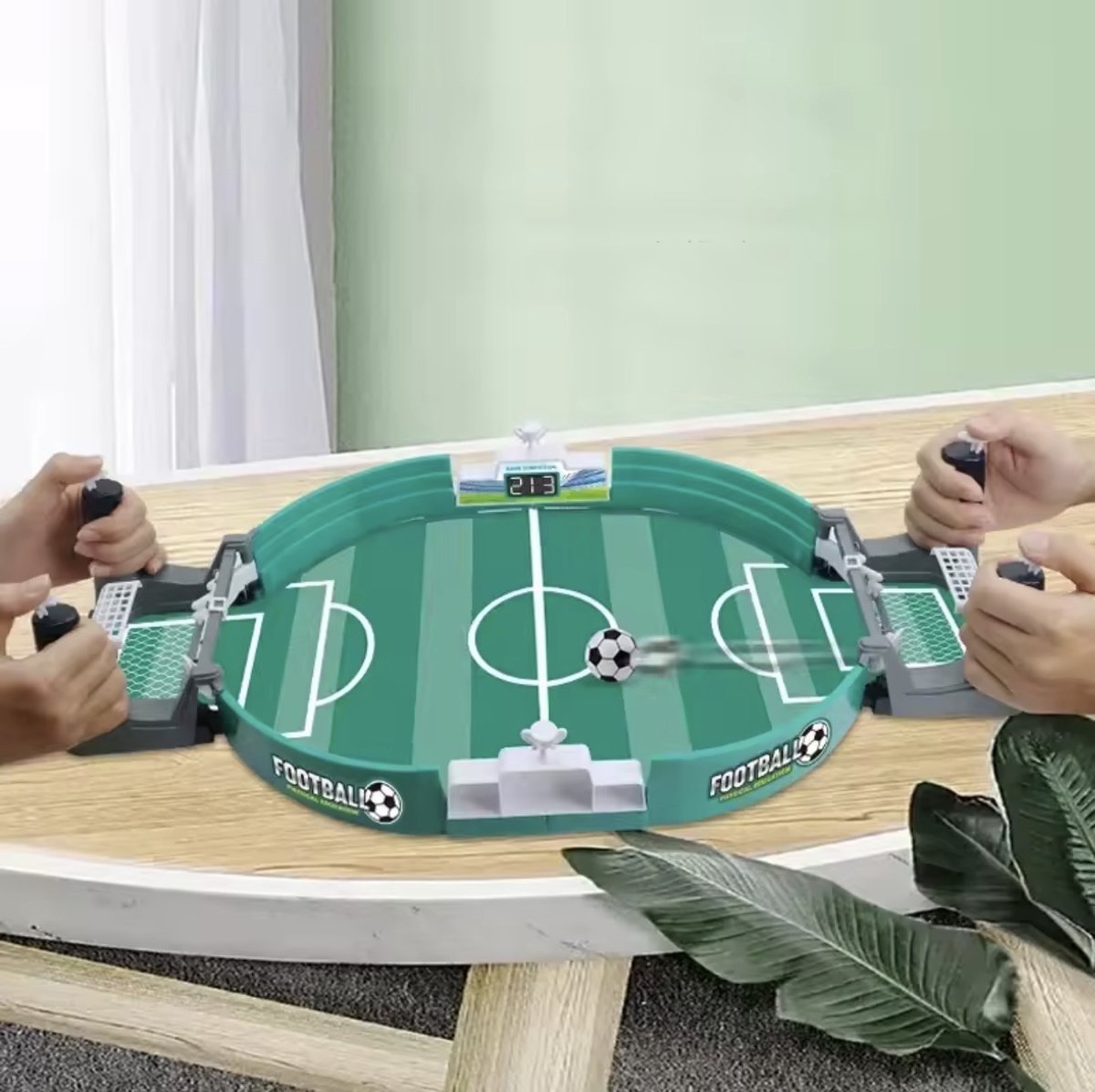 CFY Voetbal Flipper Spel – Tafelvoetbal Behendigheidsspel – Mini Voetbalspel met 6 Ballen – Gezelschapsspel voor Kinderen & Familie – 42 cm – B1.4