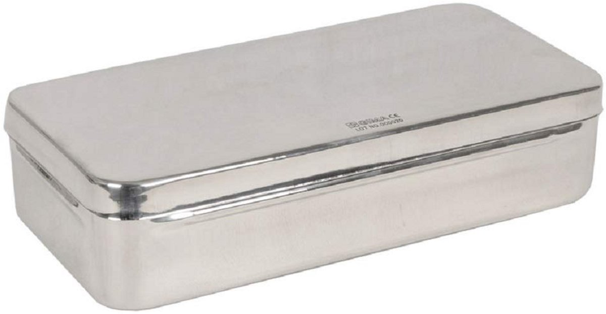 Roestvrijstalen doos 25 cm x 12 cm x 6 cm – Handige opslagoplossing