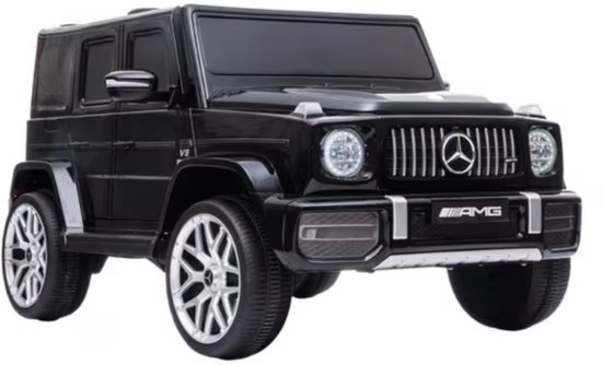 Mercedes G63 AMG - Elektrische Kinderauto - Accu - Afstandsbediening - Muziek & LED Verlichting - Zwart - 3 tot 8 Jaar - 105 x 65 x 55 cm