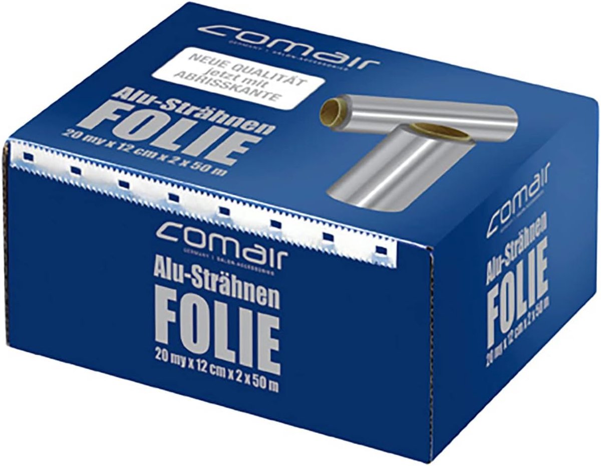 Aluminiumfolie voor Kapsels - 12 cm x 50 m - 20 my