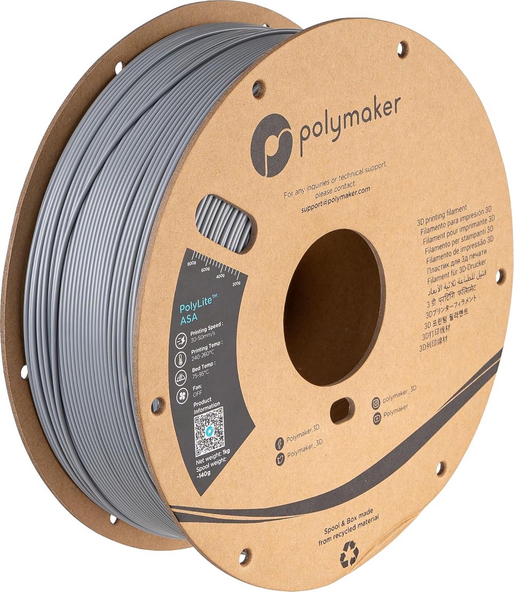 3D Printer Filament ASA UV-bestendig 1.75mm - Hittebestendig en Weerbestendig