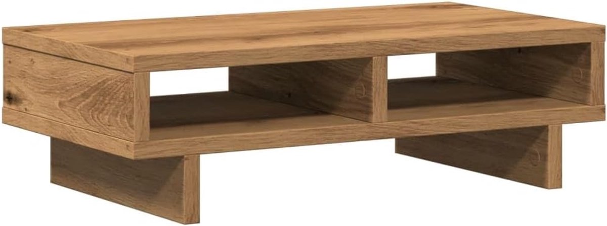 Monitor Stand 50x27x15cm - Houten Desk Organizer voor Beter Kijkcomfort