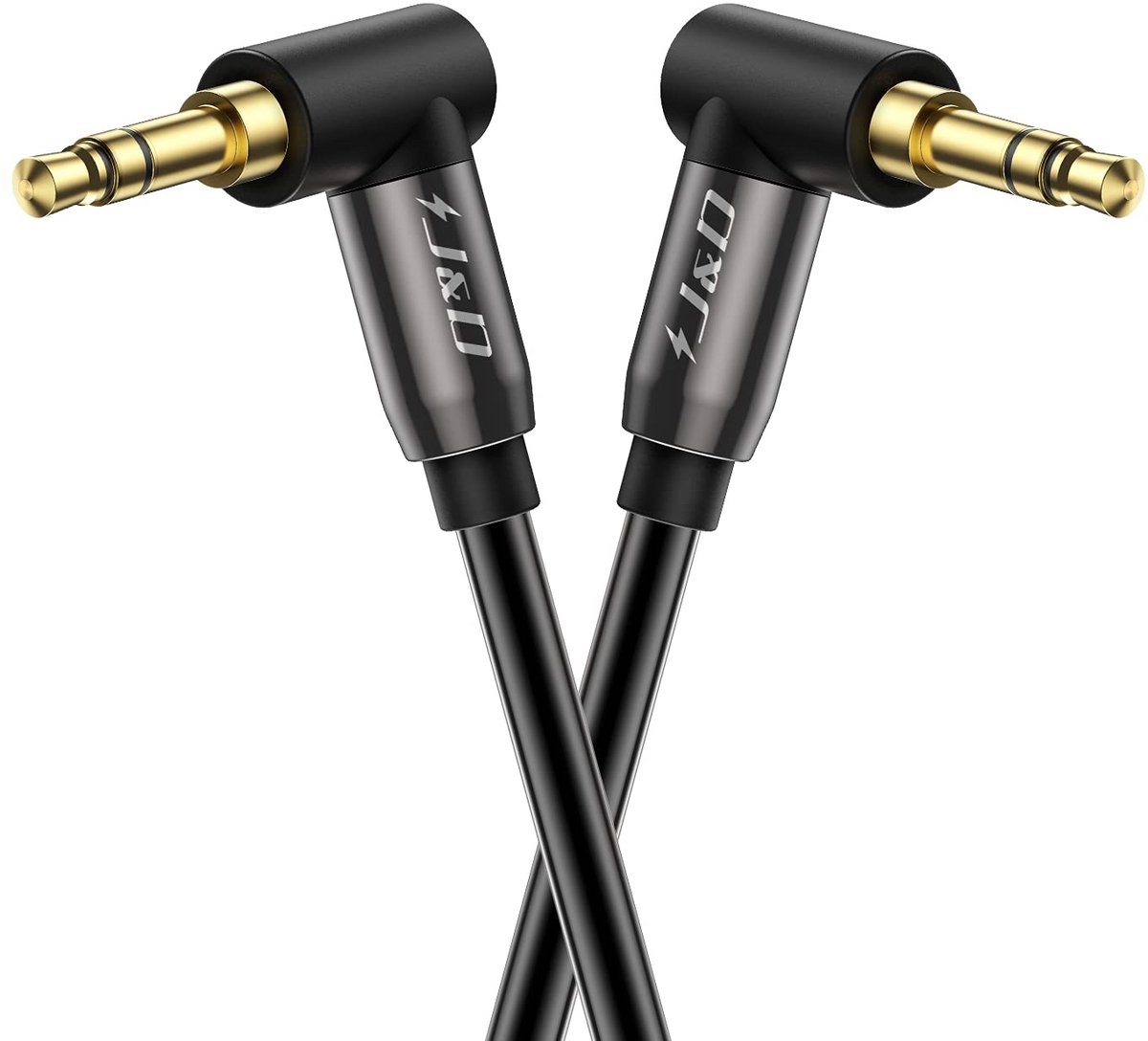 AUX Kabel 3.5 mm Stereo met 90 Graden Hoek - 4.5 m