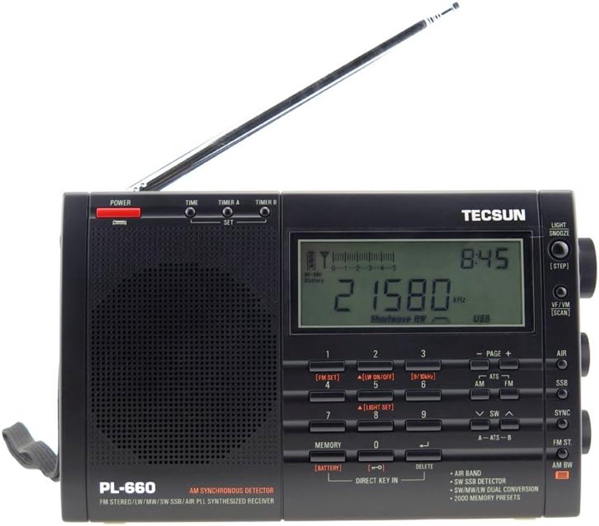 Draagbare Wereldradio - Compacte FM/AM Ontvanger met Hoge Gevoeligheid