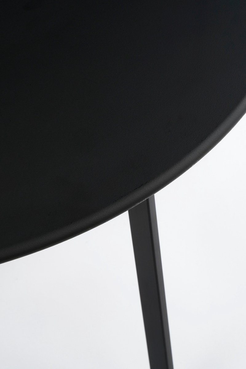 Mica Decorations Seatle Bijzettafel voor Buiten - Salontafel Rond - Plantentafel en Koffietafel - H38 x Ø58 cm - Metaal - Zwart thumbnail 2