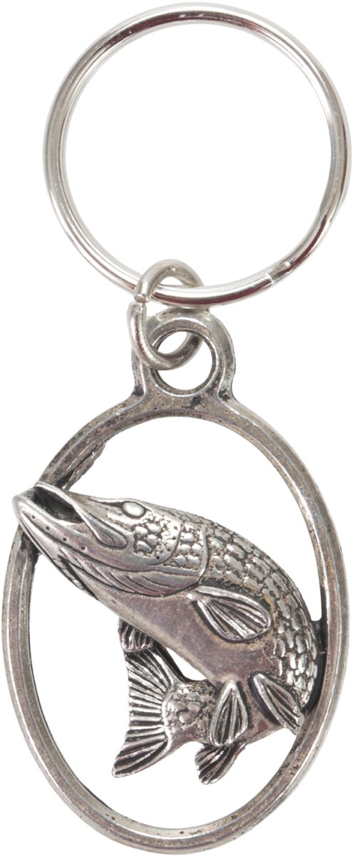 Sleutelhanger Snoek Vissen - Snoekvissen Keyring Sleutelhangers Snoek Vis Vissoorten Dieren Snoekvisser