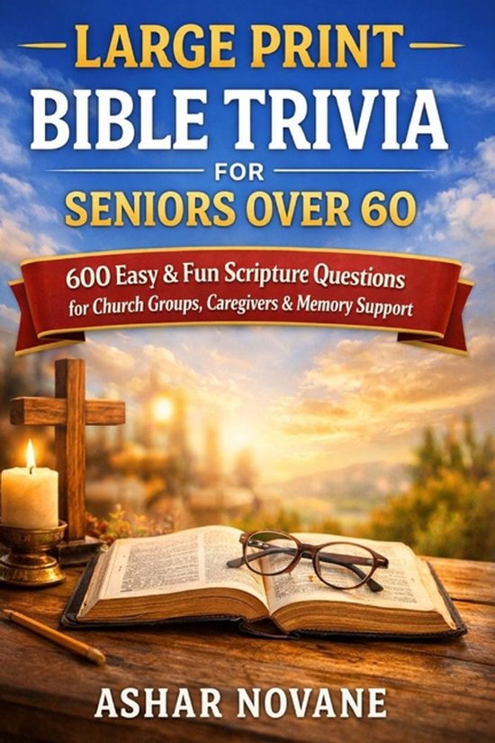 Large Print Bible Trivia for Seniors Over 60 - cover