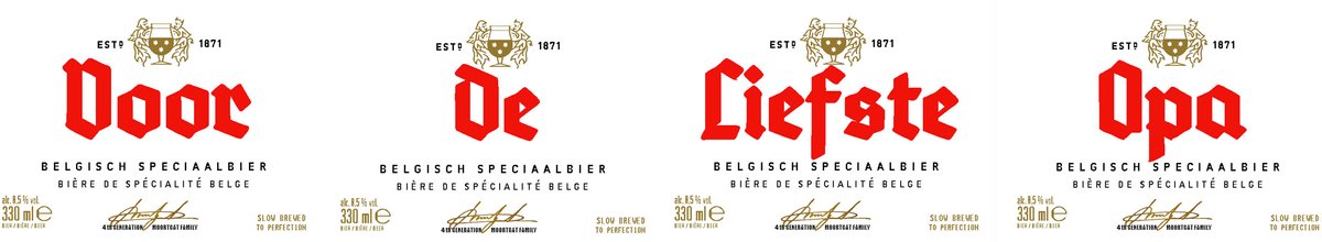 Duvel Bier etiketten - Voor de liefste opa - Opa Cadeau - Waterafstotende Vinyl bier stickers