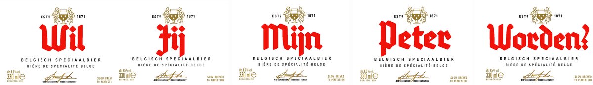 Duvel Bier etiketten 'Wil Jij Mijn Peter Worden?' (5 stuks) | Waterafstotende Vinyl bier stickers | Peter Cadeau