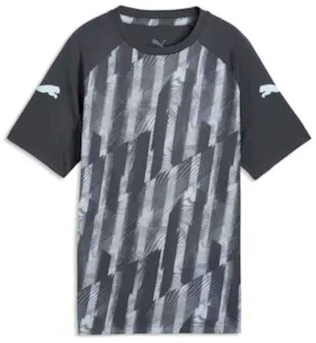 PUMA - individualliga graphic jersey jr - Voetbalshirt korte mouw jongens - Blauw