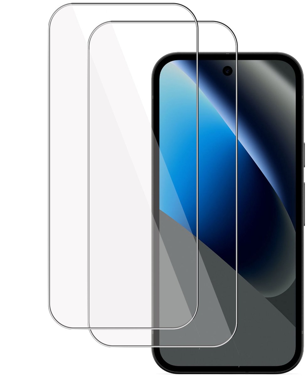 2x TechNow Screenprotector geschikt voor Google Pixel 10a Screenprotector - Gehard Glas - Rounded - Proteqt+