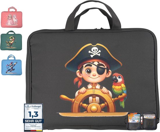 Tas voor 8 Boeken - Geschikt voor TipToi Starterset met Inzetstuk en Bateryvak