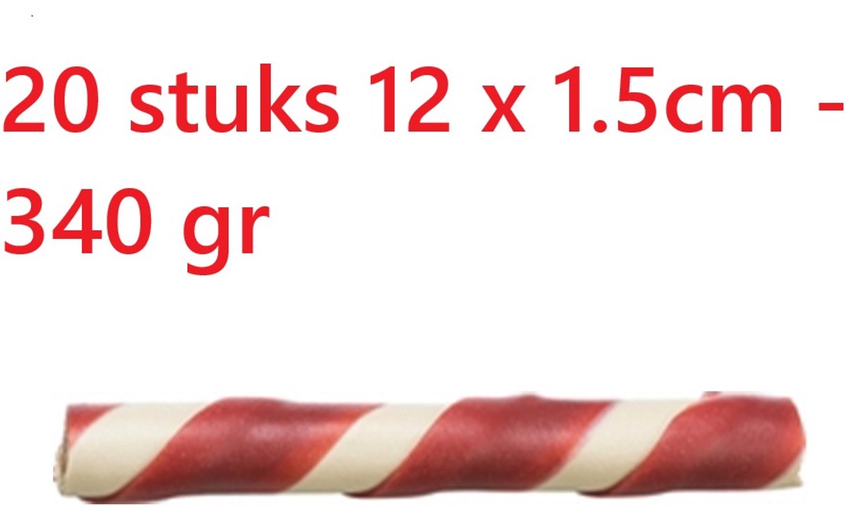 20 X ** cocapet - chewing roll - kauwrol voor honden - met eend gevuld - glutenvrij - geen toegevoegde suiker - 12 x 1.5cm +- 340 gr - tandverzorgend - een pure verwennerij