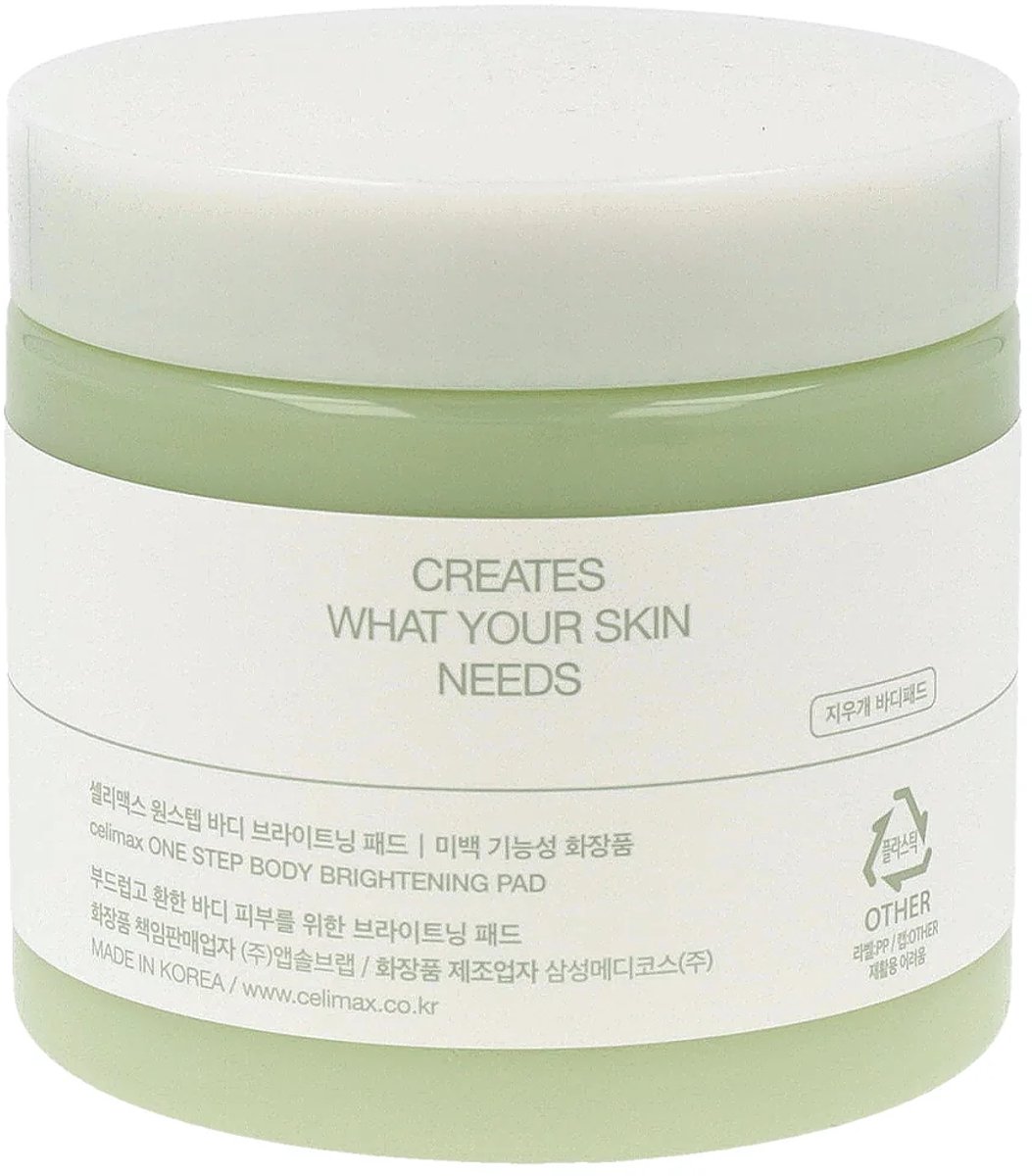 Korean Skincare -Celimax -One Step Body Brightening Pad