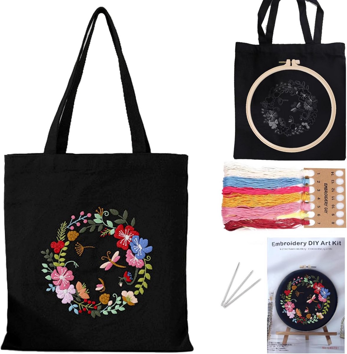 Canvas Tote Bag Borduurpakket voor Beginners