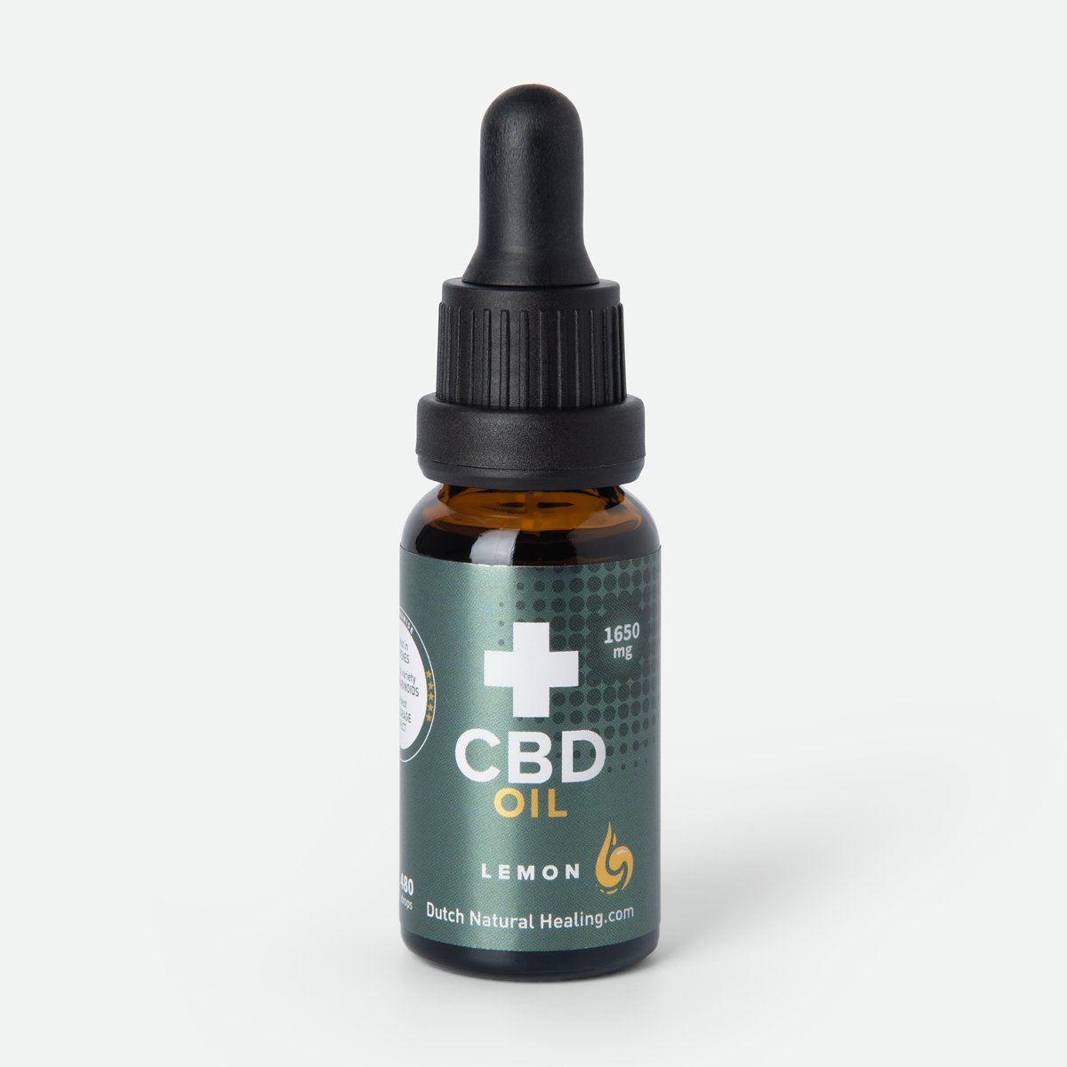 CBD olie 8% 20ml - Citroen smaak - Full Spectrum - Rijkste in terpenen - Meest gevarieerde cannabinoïden - Beste Entourage Effect
