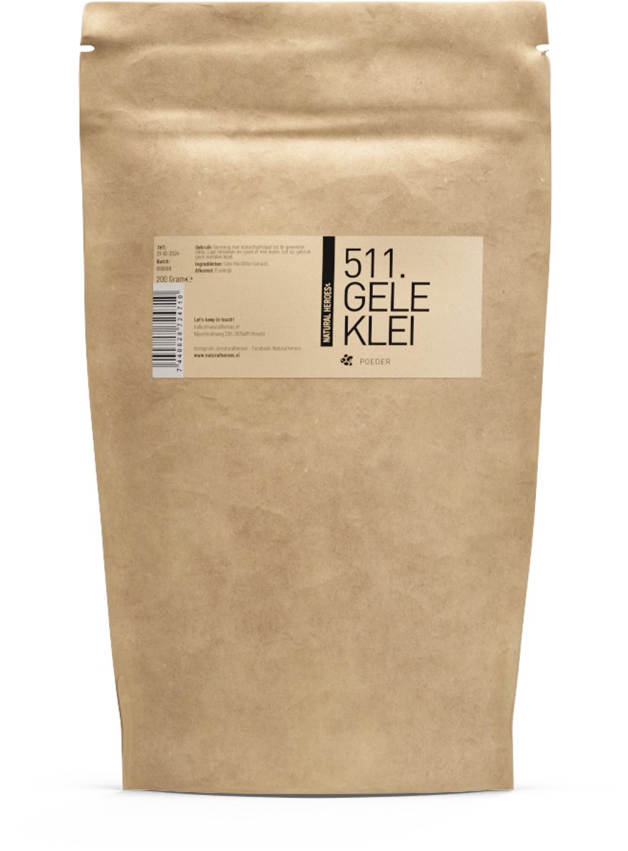 Natural Heroes - Gele Klei Poeder 200 gram