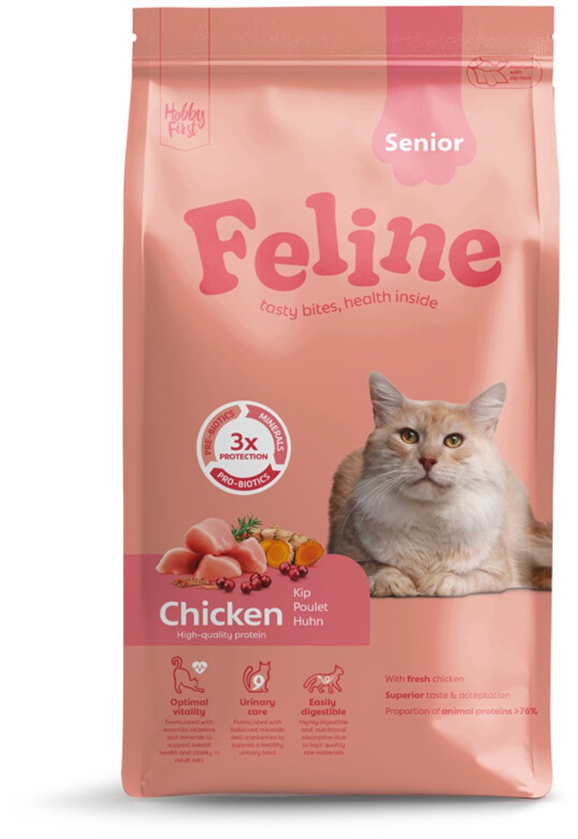 Hobbyfirst Feline Senior - Kattenbrokken - 1.5 kg