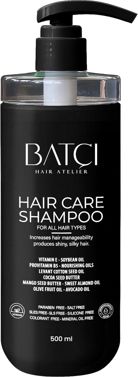 BATCI Provitamine B5 Shampoo Sulfaat en Parabeenvrij - Geschikt voor Alle Haartypes - 500 ml
