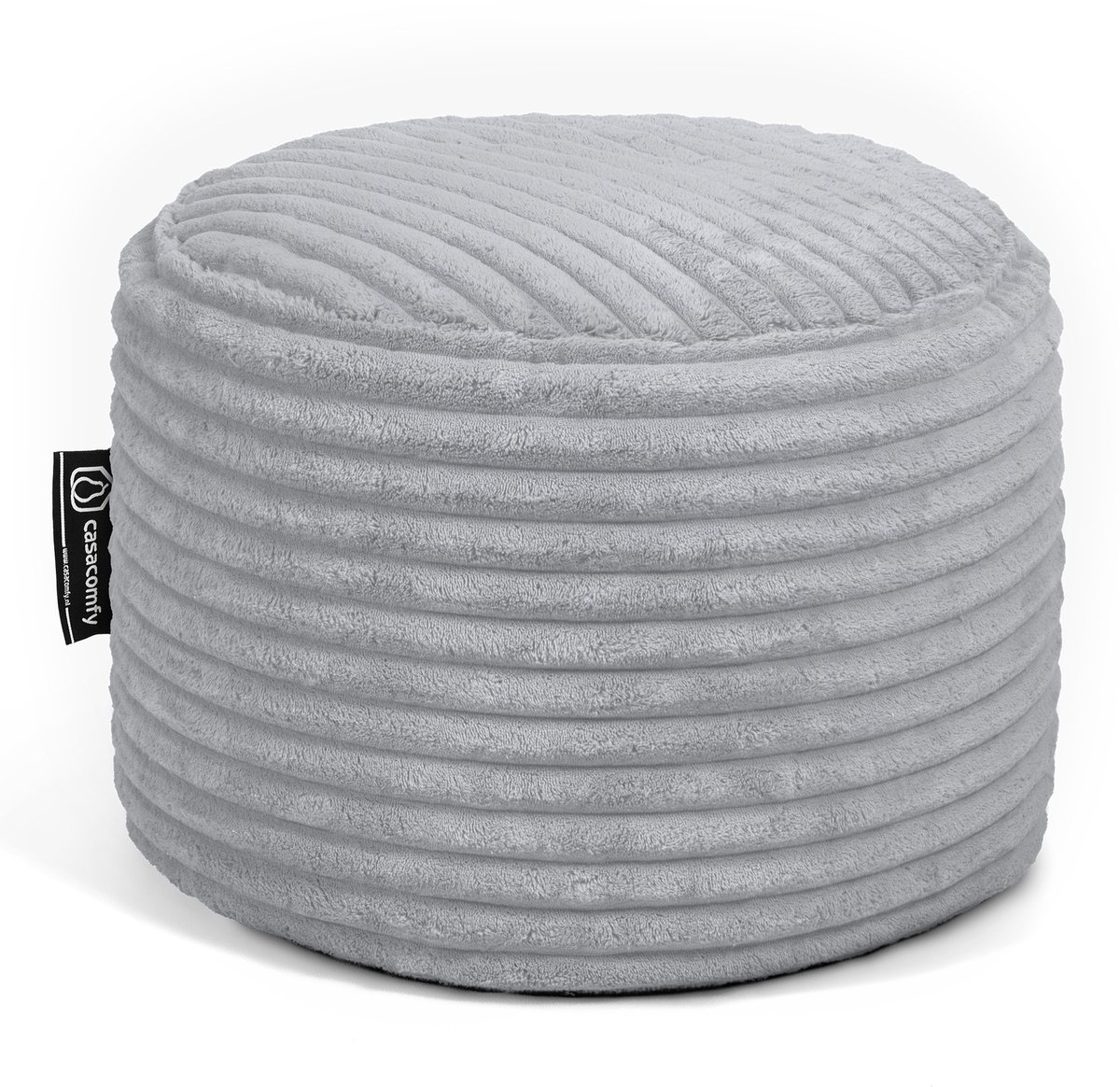 Casacomfy Poeffie - Poef - Rond - Corduroy - Ø 45 cm - Grijs