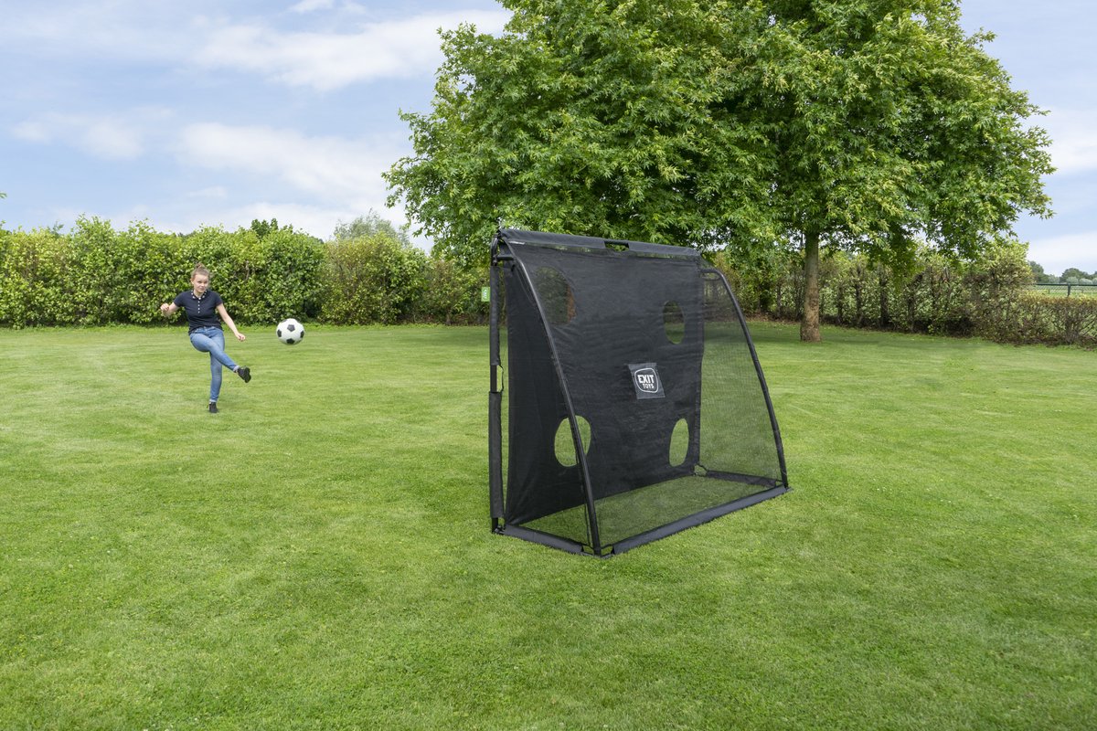 EXIT Coppa Stalen Voetbaldoel 220x170cm - Voetbal Goal - Voor Kinderen - Tuin - Zwart — afbeelding 6