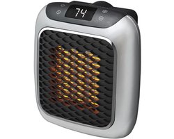 Handy Heater Turbo - chauffage mural 800W avec prise EU et télécommande - gris - Brawdress